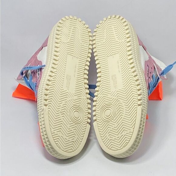 Off-White 3.0 Off Court Mixed Media High-Top Sneakers size 38 - Picture 13 of 14